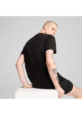 Чорна футболка essential tee black 682536-01 Puma