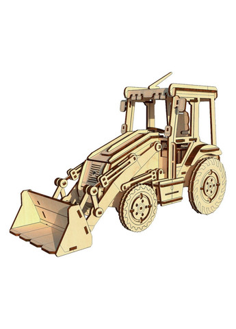 Деревянный конструктор "Экскаватор", 202 детали 5х25х15 см Pazly (289366707)