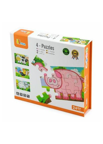 Пазл (50069) Viga Toys Ферма, 48 елементів (372951243)