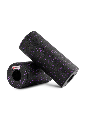 Роллер массажер (валик, ролик) гладкий EPP 33см HS-P033YG черно-фиолетовый Hop-Sport (303127102)