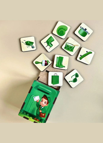 Деревянная настольная игра "Веселый почтальон" (ПСД081) PSD081 сортер-комодик Ubumblebees (336334206)