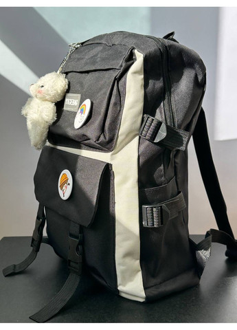 Рюкзак 4 в 1 и брелок, (рюкзак, сумка, лоскут, пенал), текстиль, полиестр, с упреком брелок и значки Україна (351410356)