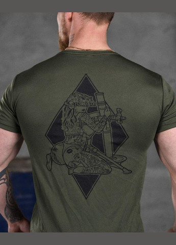 Тактическая потоотводящая футболка Odin oliva снаряд ВТ6562 2XL No Brand (286380070)