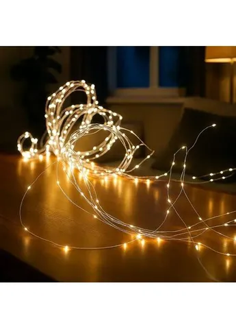 Гирлянда Конский хвост от USB 5 метра 1000 LED 20 нитей, желтый Hengda (393820914)