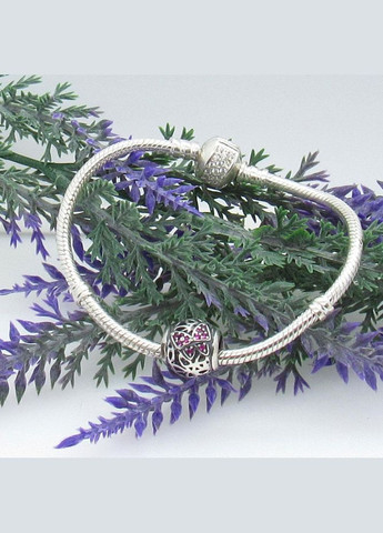 Срібний шарм "Ажурний метелик" No Brand (350667290)