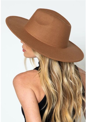 Капелюх Федора з широкими полями 9,5 см унісекс з регулюванням розміру No Brand (362355780)