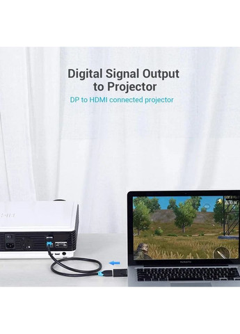 Адаптер DP Male to HDMI Female Adapter Black (HBKB0) (HBKB0) Vention (372686965)