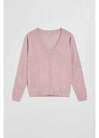 Рожевий зимовий светр Moodo