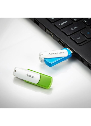 Флеш-накопичувач USB 2.0 32Gb Green (AP32GAH335G-1) Apacer AH335 (372684196)