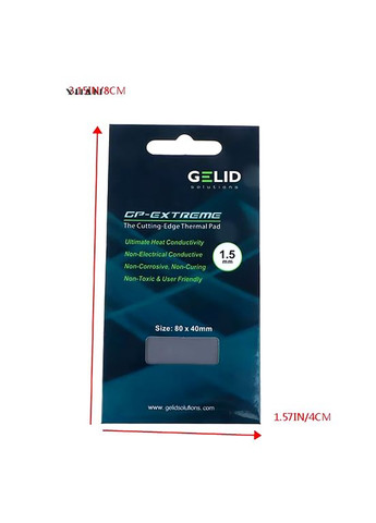 Термопрокладка GELID GPEXTREME 12W/mk 2мм 80x40мм No Brand (305844840)
