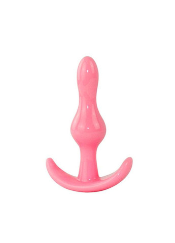 Розовая силиконовая анальная пробка - 2.2*8.3 см – Анальные игрушки No Brand (288538665)