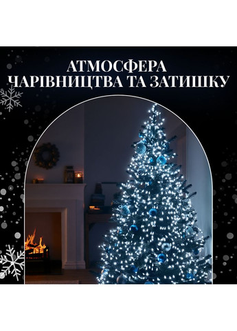 Гірлянда Нитка 180 LED 18 м прозорий провід, білий GarlandoPro (366092035)