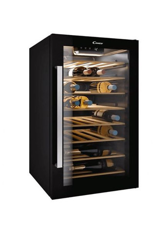 Холодильник для вина, 84.5x49х55, холод.отд.118л, зон – 1, бут-41, ST, дисплей, черный Candy