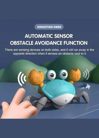 Детская интерактивная игрушка Танцующий краб на аккумуляторе, со звуковыми эффектами Green зеленый UKC (301536686)