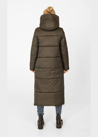 Оливкова (хакі) зимня куртка-пальто "меган" MioRichi