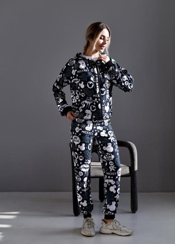 Жіночий спортивний костюм кофта штани осінь весна принтований колекція 2026 No Brand (366882942)