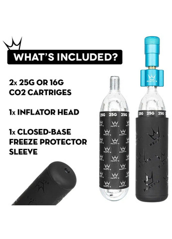 Насос Holeshot CO2 Tyre Inflator, Road & Gravel 16g, Bourbon Peaty's (362946619)