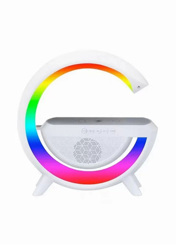 Розумний світильник-нічник G-Smart Light Sound Machine з бездротовою зарядкою телефона та Bluetooth-колонка Monocrystal (299338504)