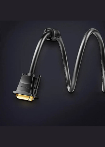 Кабель DVI(24+1) Male to Male Cable 1M Black () Vention EAABF (340277787)