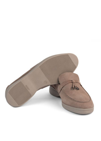 Oldcom Лофери жіночі замшеві Ari капучіно лофери темно-бежевий з натуральна замша, — демісезон (360870297)