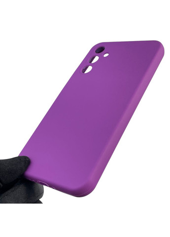 Чохол для Galaxy A34 5G (SM-A346E) силіконовий з мікрофіброю нековзний на самсунг а34 5г фіолетовий Samsung (366385733)