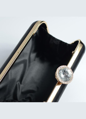 Чорний вечірній жіночий маленький клатч бокс на ланцюжку No Brand (305834026)