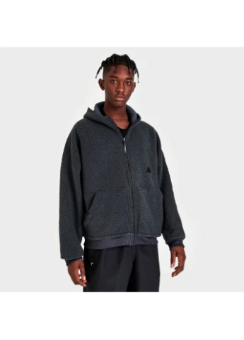 Чорний світшот sportswear polar fleece full-zip hooded sweatshirt black hg2076 adidas (398038762)