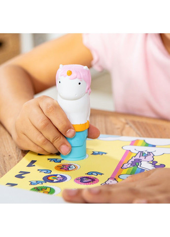 . Sticker WOW: Набір з блокноту та штампу з наліпками «Єдиноріг» Melissa & Doug (360767887)