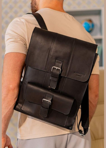 Шкіряний рюкзак Brit чорний Crazy Horse (A-028137) BlankNote (330144496)