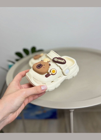 Детские крокси бежевые 1530 No Brand (333013861)