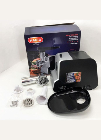 Мясорубка MG-268 N 2000 Вт мясорубка для мяса электромясорубка для шинковки электромясорубка для дома Magio (364663674)