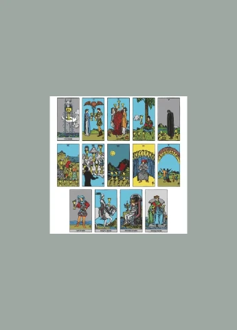 Подарунковий комплект таро - Райдера Вейта, книга теорія та практика + карти 78 шт. Taro (330827161)
