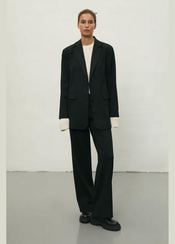 Черный женский классический пиджак серый 317 Papaya - всесезон