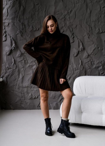 Жіночий костюм светр спідниця стильний модний теплий No Brand (365437376)