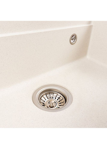 Гранитная мойка IRENA 6846 матовая Белая в точку Valeso (358500908)