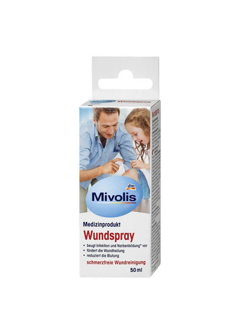 Спрей для лечения ран, 50 мл, от DM (Германия) Mivolis (363052658)