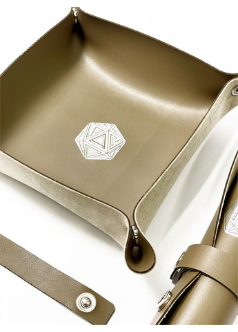 Настольная игра Лоток для кубиков D20 коричневый Dice Tray Планета ігор (372480382)