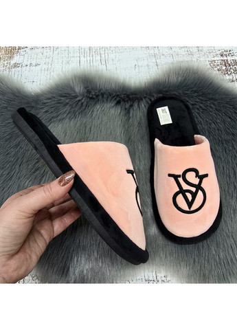 Тапочки жіночі Fangre бежеві велюрові із закритим носком Fashion (366144527)