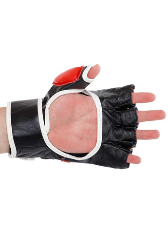 Рукавички для змішаних єдиноборств MMA шкіряні (р-р, Червоний) (ULI-4033_Червоний_XL) Velo (354703835)