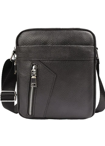Мужская кожаная сумка через плечо M38-10131A черная Tiding Bag (336551939)