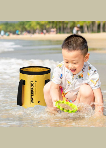 Складане відро Xiaomi Enoch Lohas Waterproof Bucket IN109 Yellow S 25x30cm No Brand (264742993)
