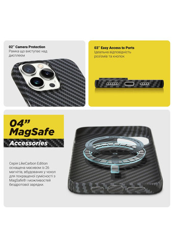 Панель LikeCarbon MagCase для Apple iPhone 13 Pro Max (ARM66362) ArmorStandart (265534399)