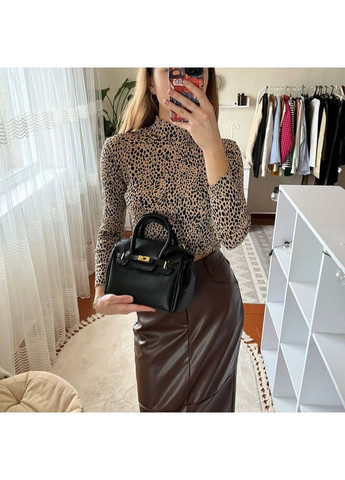 Вишукана сумка середнього розміру в чорному кольорі з ручками No Brand (362588103)