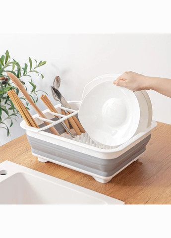 Сушилка складная силиконовая для посуды No Brand (295689822)