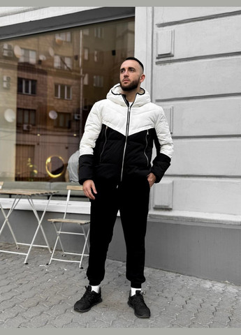 Молочна демісезонна стильна пухова куртка на демісезон-єврозиму Vakko