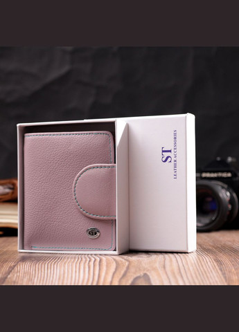 Портмоне з монетницею зовні для стильних жінок шкіряне бежевий 19456 st leather (329197520)