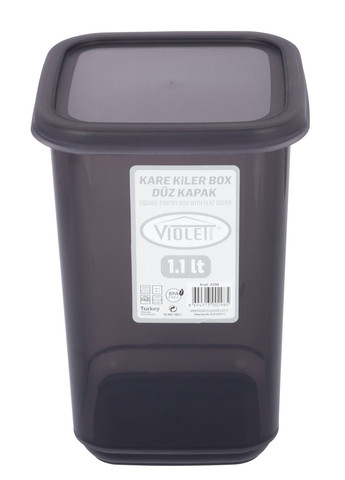 Контейнер пл. 0298 Transparent Black д/сыпучих 1.1 л (0298 Transparent Black) Violet House (365276689)