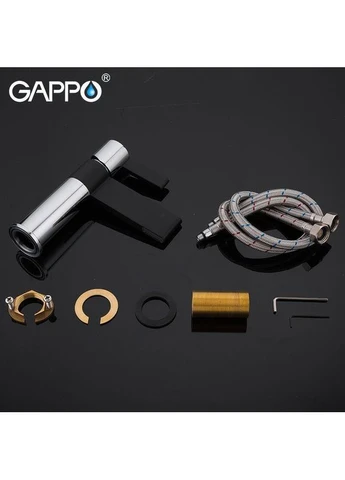 Змішувач для умивальника G1081, чорний/хром GAPPO (378619728)
