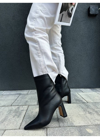 Черные демисезонная стильные женские ботильоны No Brand