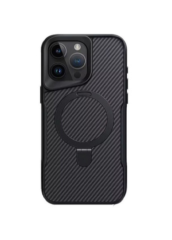 Чохол Metal Buttons з MagSafe та Carbon кільцем для Apple iPhone 16 Pro Max (6.9") Чорний Epik (372499143)